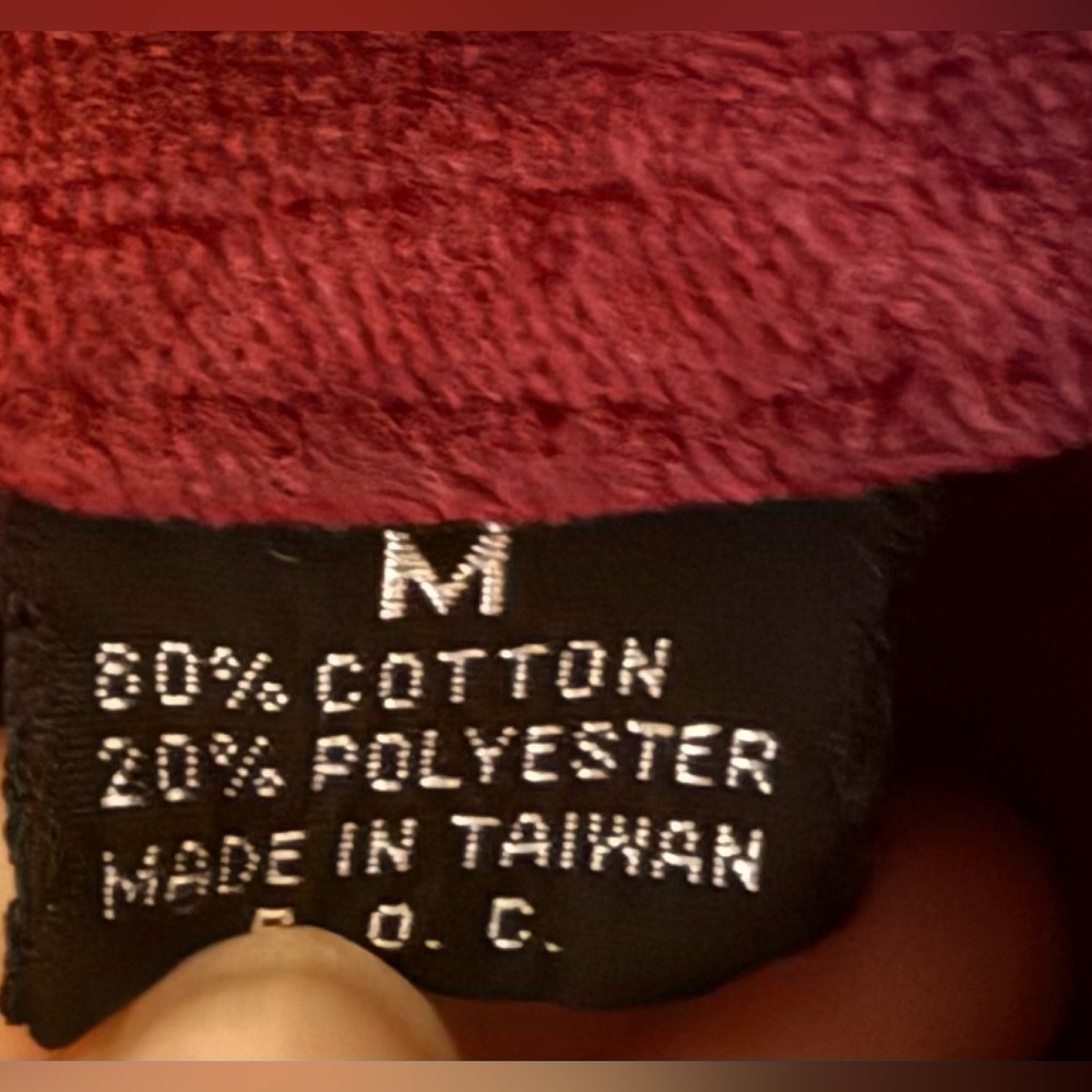 Rare Vintage 70s GAP Velour Sweatshirt – Burgundy Pullover – Women’s Med - Picture 3 of 4